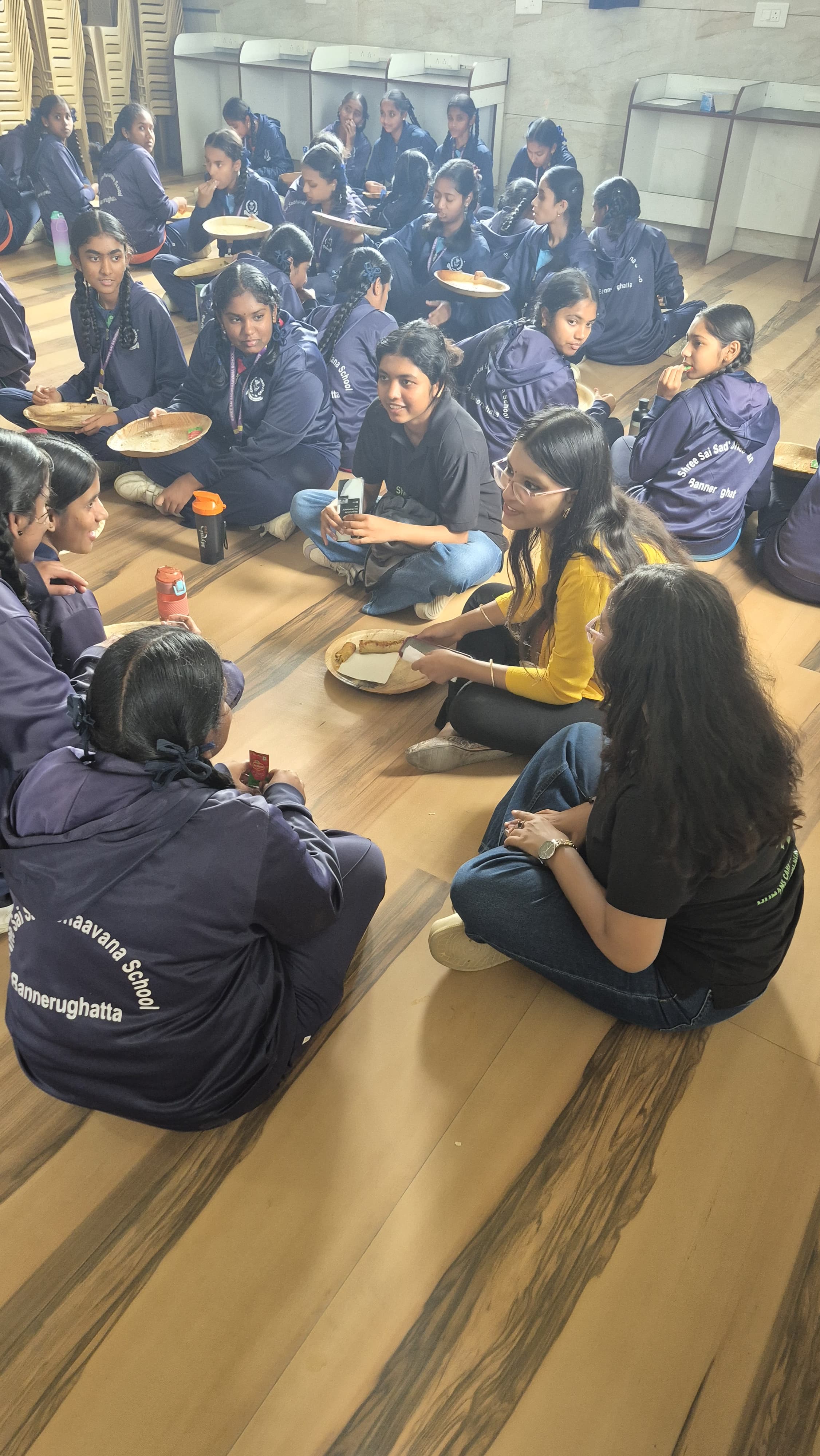 A Kalpana Chapter mental-health session with students at a school